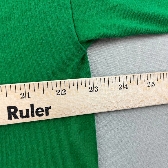 Vintage Green T-Shirt Adult XL Blank Custom Basic Crewneck Casual Cotton Mens - Picture 7 of 8